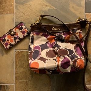 Coach Signature Ashley Scarf bag & Wallet